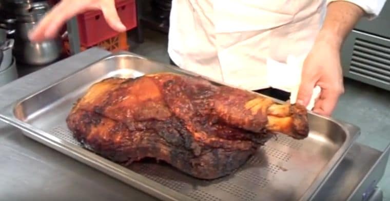 lacón asado de cerdo